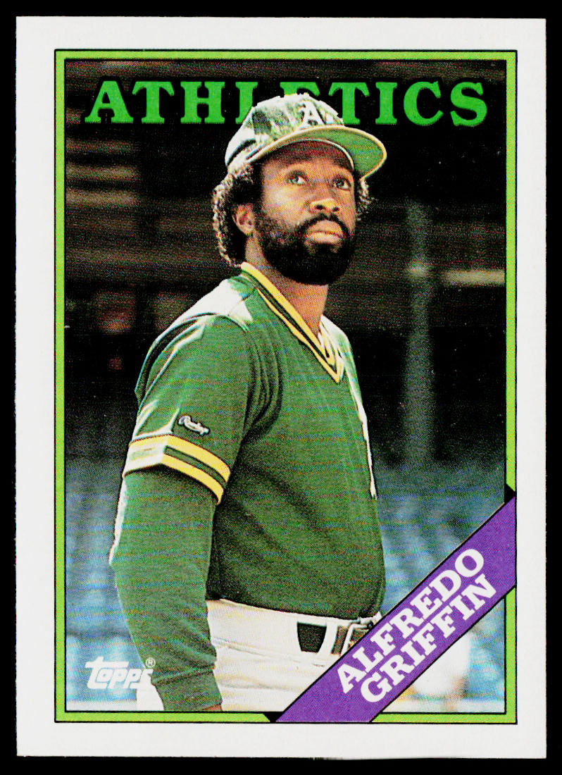 Alfredo Griffin 1988 Topps #726 Oakland Athletics