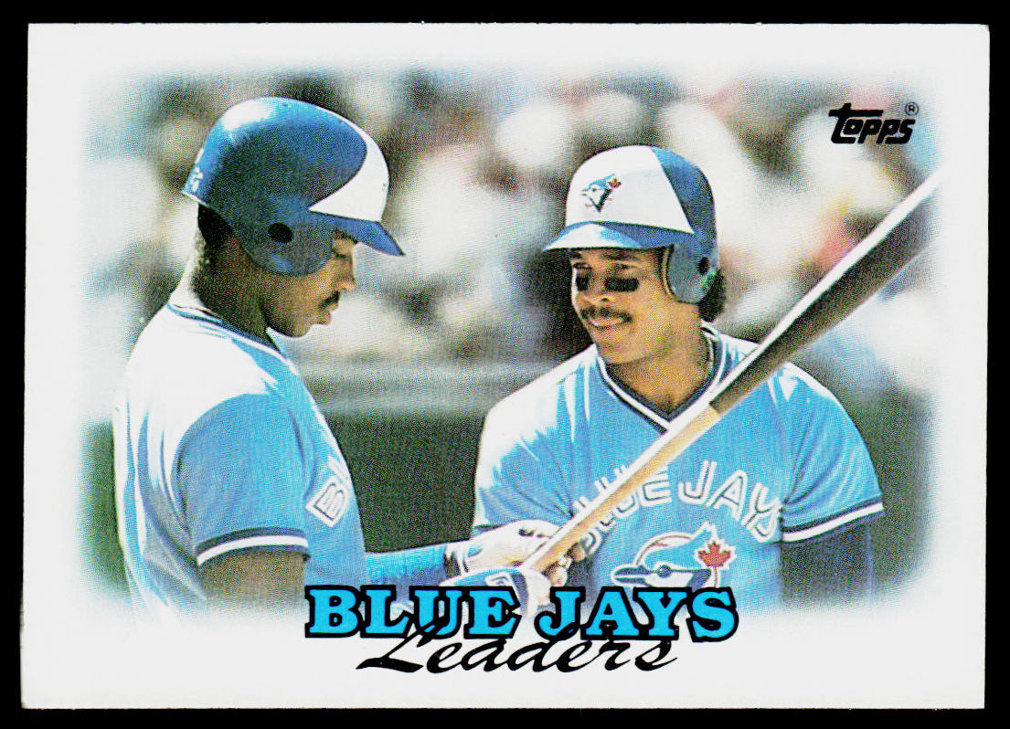 Blue Jays Leaders 1988 Topps #729 Toronto Blue Jays