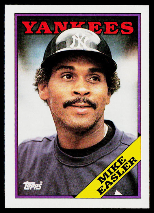 Mike Easler 1988 Topps #741 New York Yankees