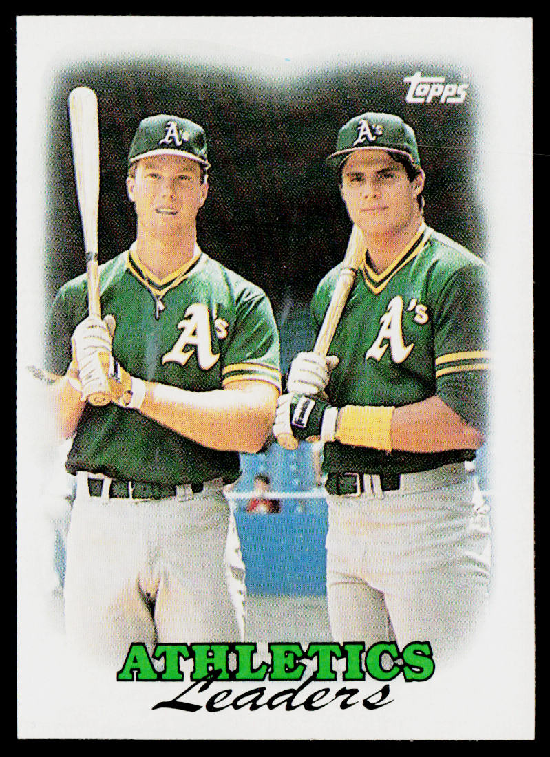 Athletics Leaders 1988 Topps #759 Oakland Athletics