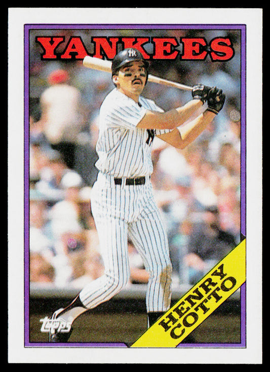 Henry Cotto 1988 Topps #766 New York Yankees