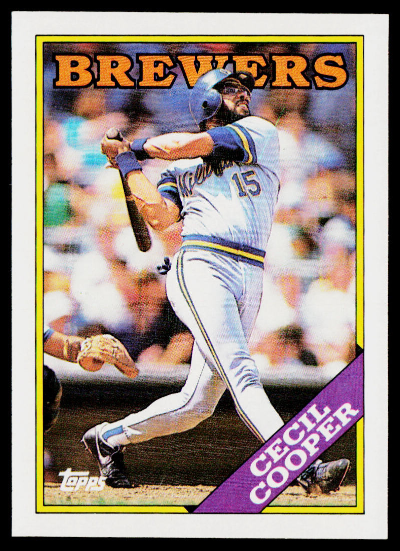 Cecil Cooper 1988 Topps Collector's Edition (Tiffany) #769 Milwaukee Brewers