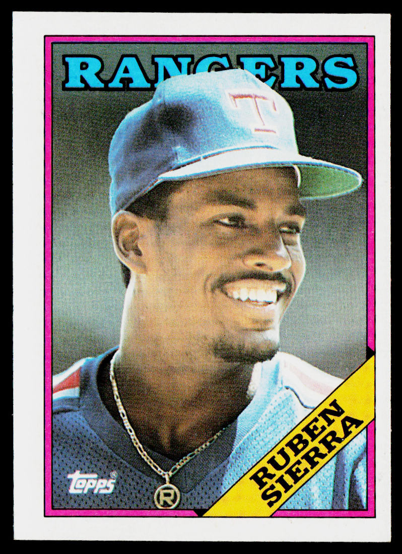 Ruben Sierra 1988 Topps #771 Texas Rangers