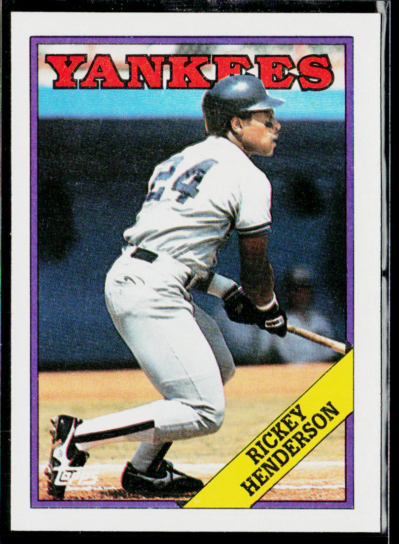 Rickey Henderson 1988 Topps #60 New York Yankees