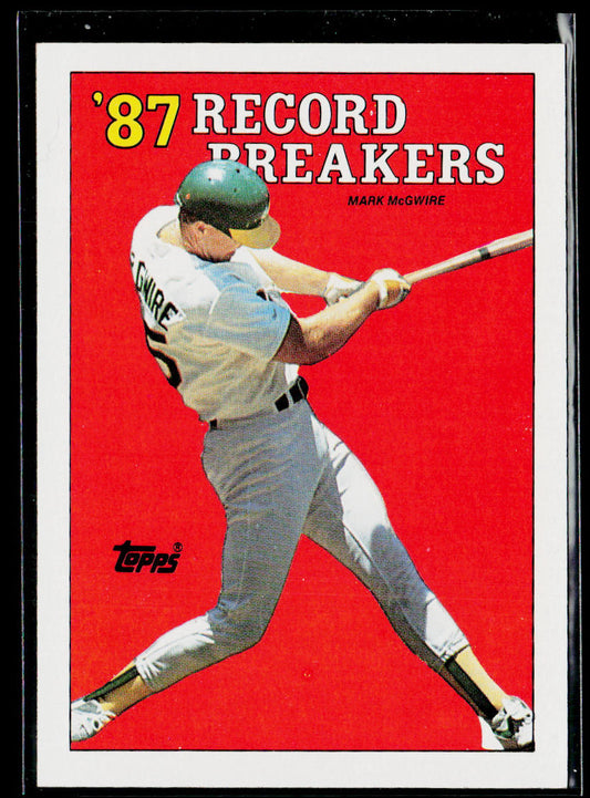 Mark McGwire 1988 Topps #3b Oakland Athletics