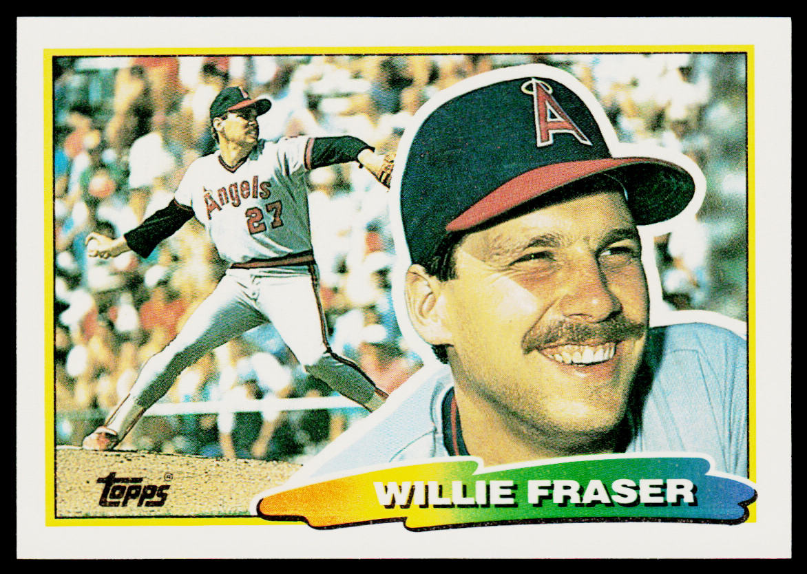 Willie Fraser 1988 Topps Big #183a California Angels
