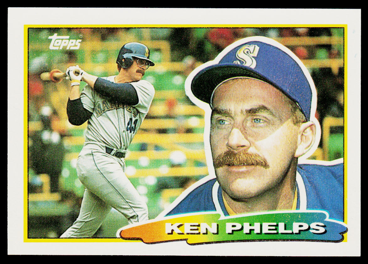 Ken Phelps 1988 Topps Big #189b Seattle Mariners