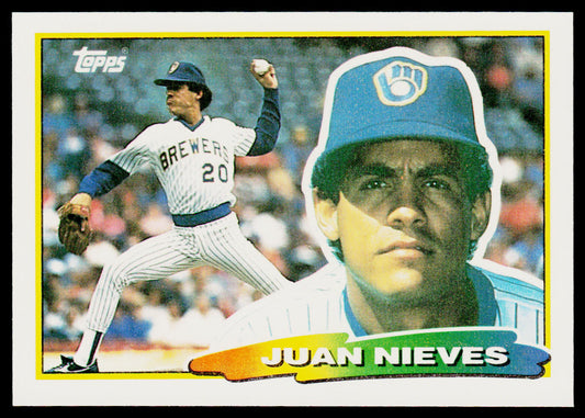 Juan Nieves 1988 Topps Big #190a Milwaukee Brewers