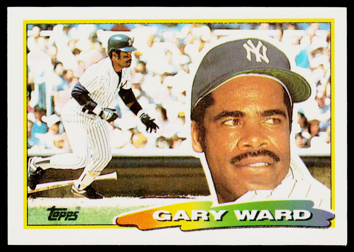 Gary Ward 1988 Topps Big #195b New York Yankees