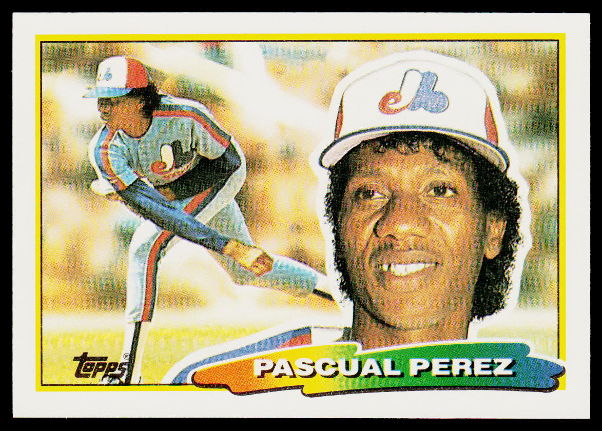Pascual Perez 1988 Topps Big #196 Montreal Expos