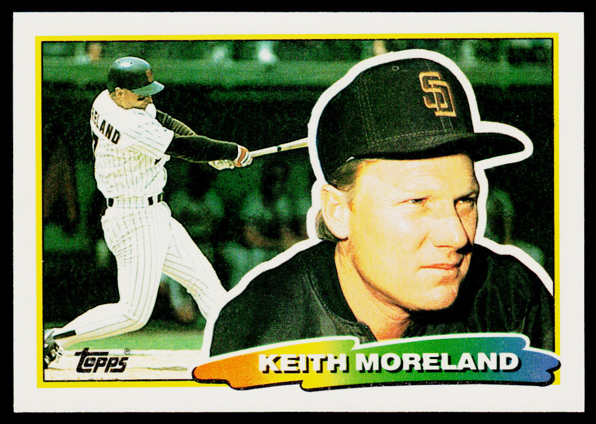 Keith Moreland 1988 Topps Big #207a San Diego Padres