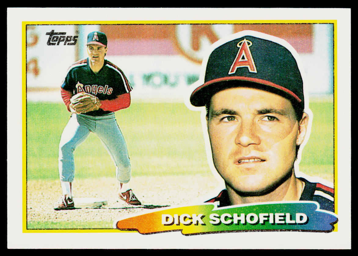 Dick Schofield 1988 Topps Big #204 California Angels