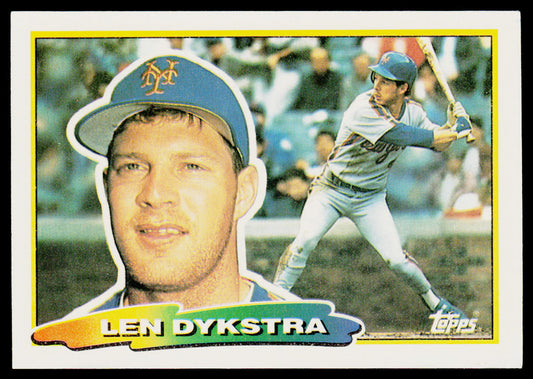 Len Dykstra 1988 Topps Big #203 New York Mets