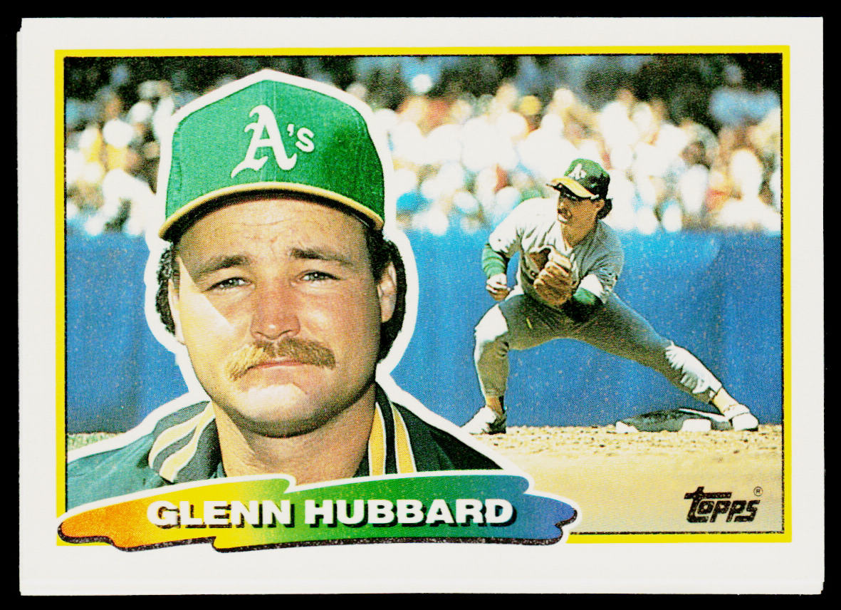 Glenn Hubbard 1988 Topps Big #200 Oakland Athletics