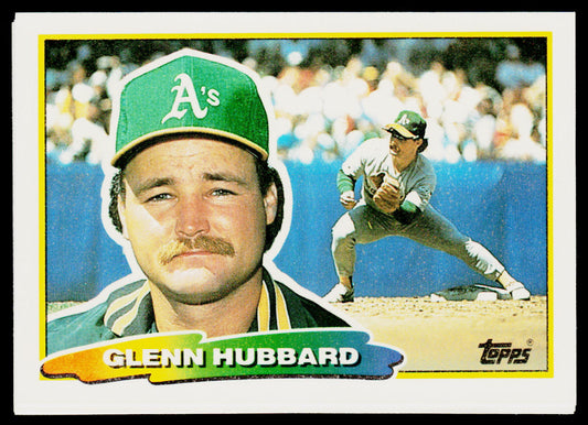 Glenn Hubbard 1988 Topps Big #200 Oakland Athletics
