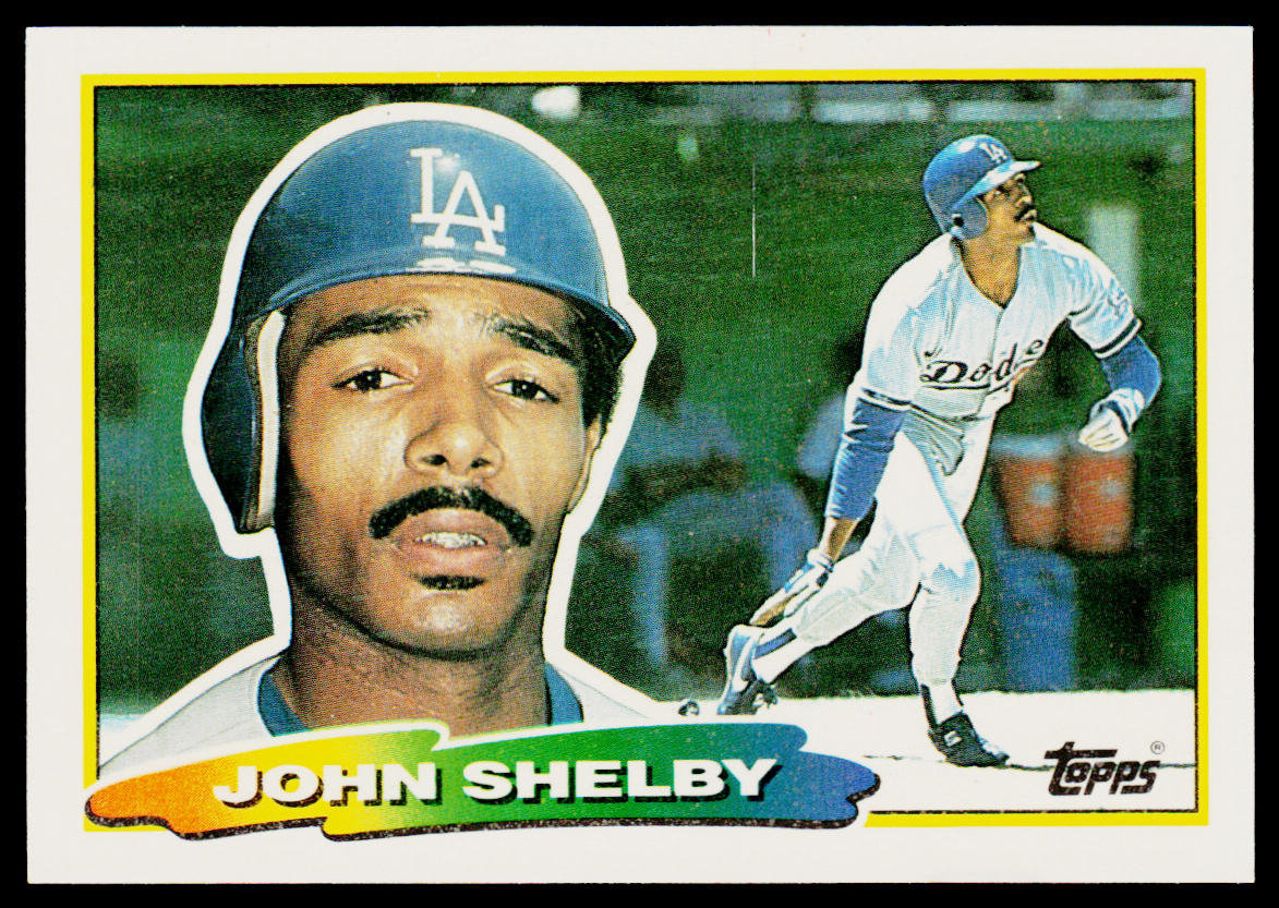 John Shelby 1988 Topps Big #218a Los Angeles Dodgers