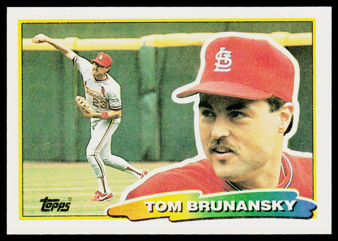 Tom Brunansky 1988 Topps Big #211a St. Louis Cardinals
