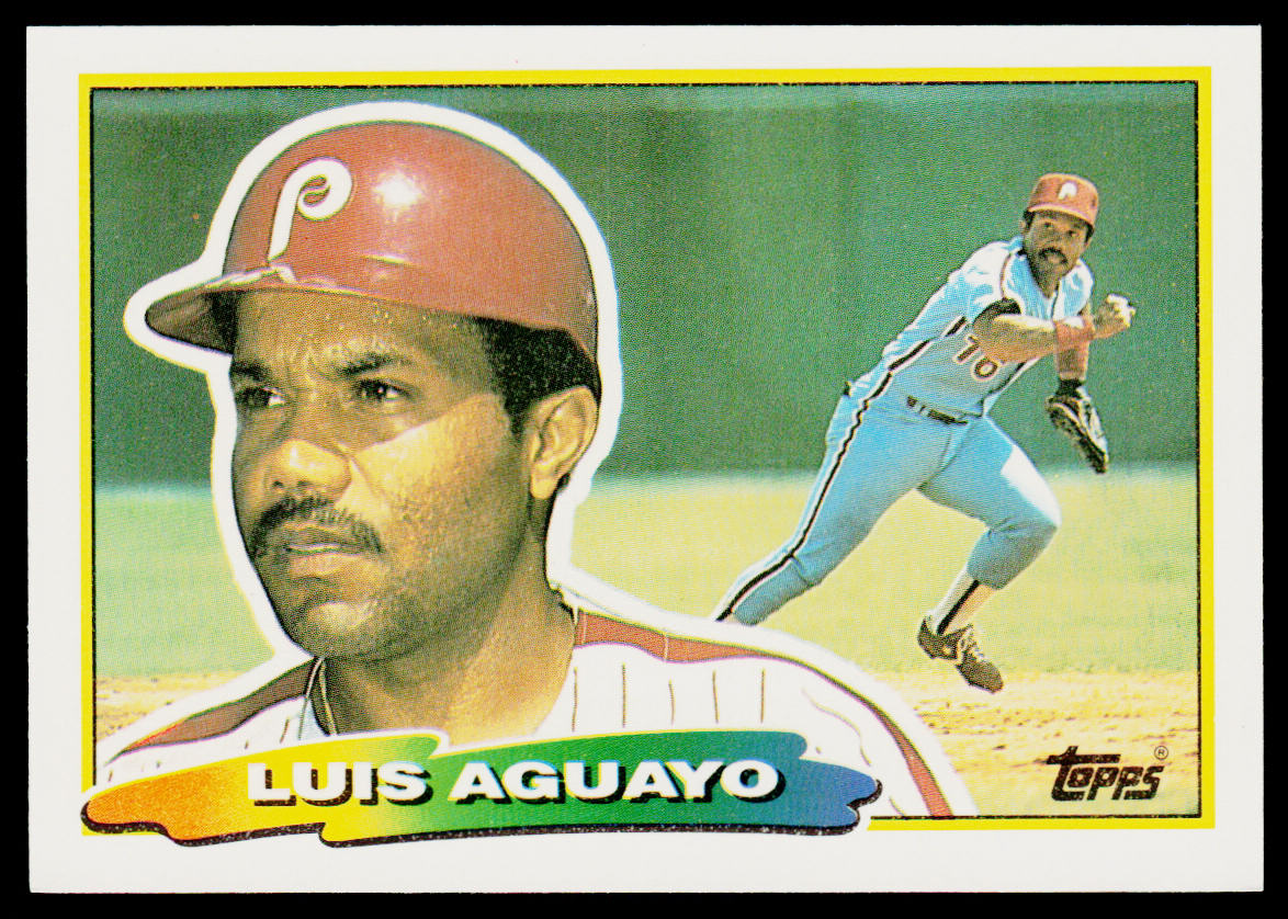 Luis Aguayo 1988 Topps Big #226a Philadelphia Phillies