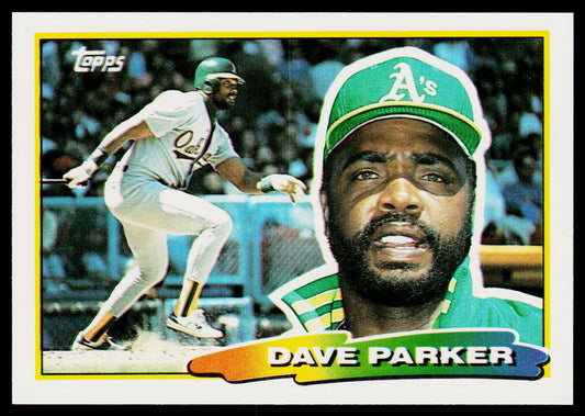 Dave Parker 1988 Topps Big #242b Oakland Athletics