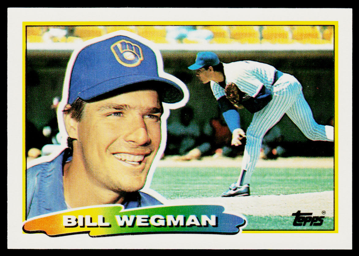 Bill Wegman 1988 Topps Big #244b Milwaukee Brewers