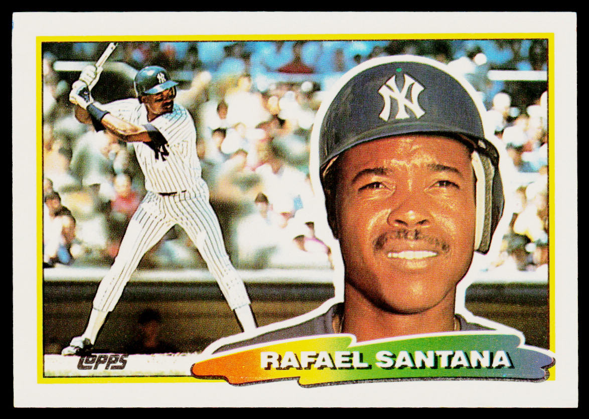 Rafael Santana 1988 Topps Big #246a New York Yankees