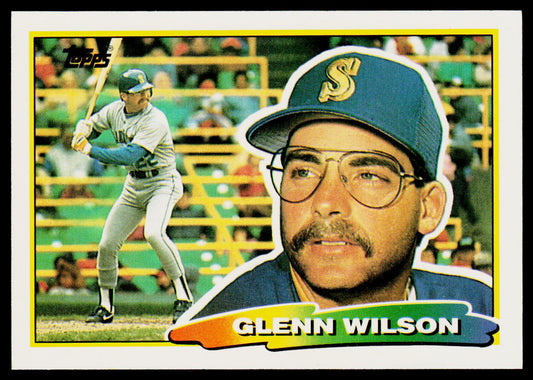 Glenn Wilson 1988 Topps Big #260a Seattle Mariners