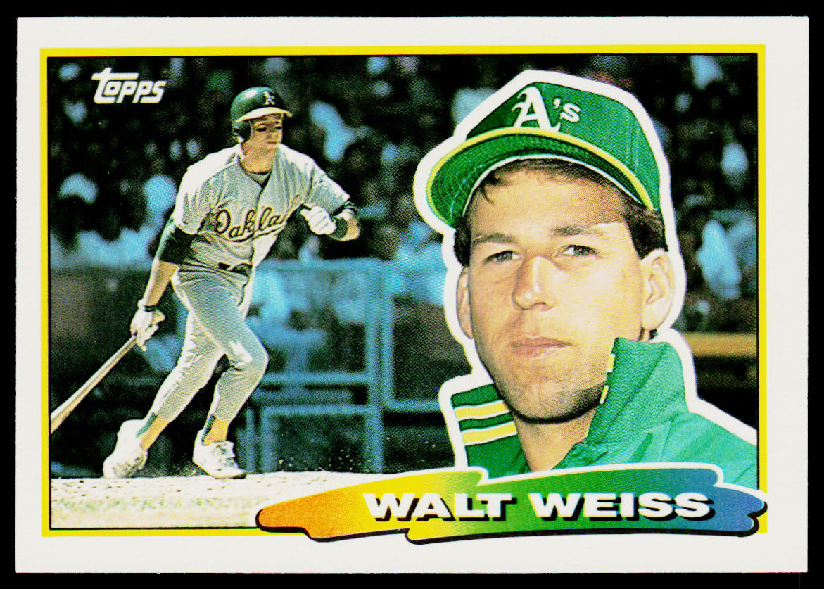 Walt Weiss 1988 Topps Big #263b Oakland Athletics