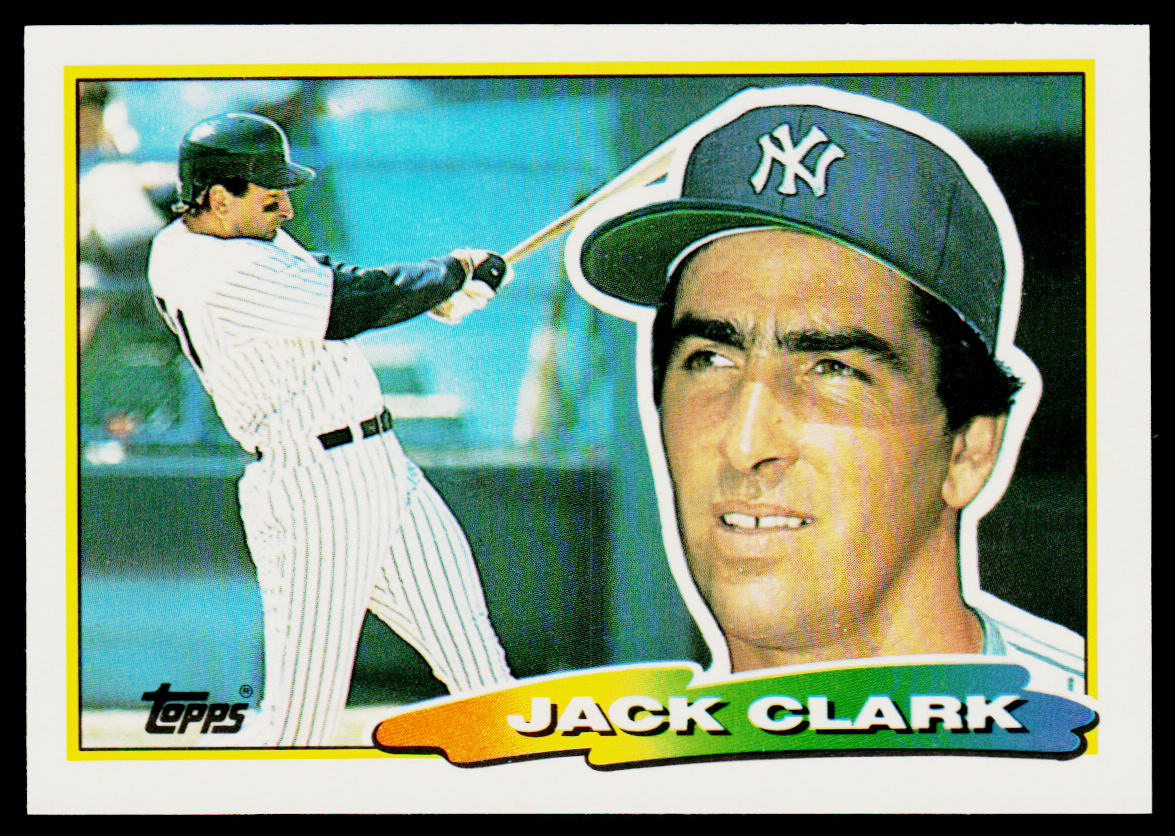 Jack Clark 1988 Topps Big #262a New York Yankees