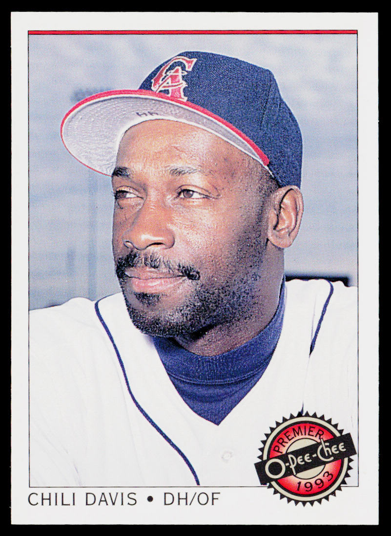 Chili Davis 1993 O-Pee-Chee Premier #24 California Angels
