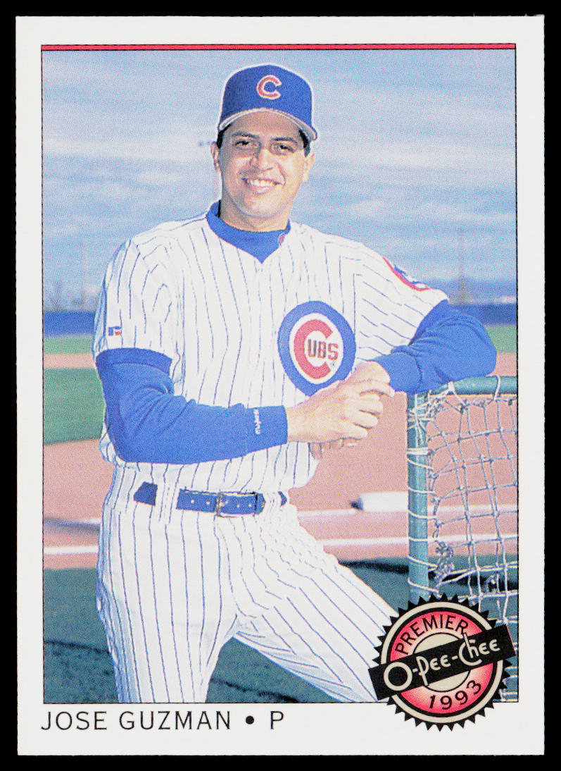 Jose Guzman 1993 O-Pee-Chee Premier #23 Chicago Cubs