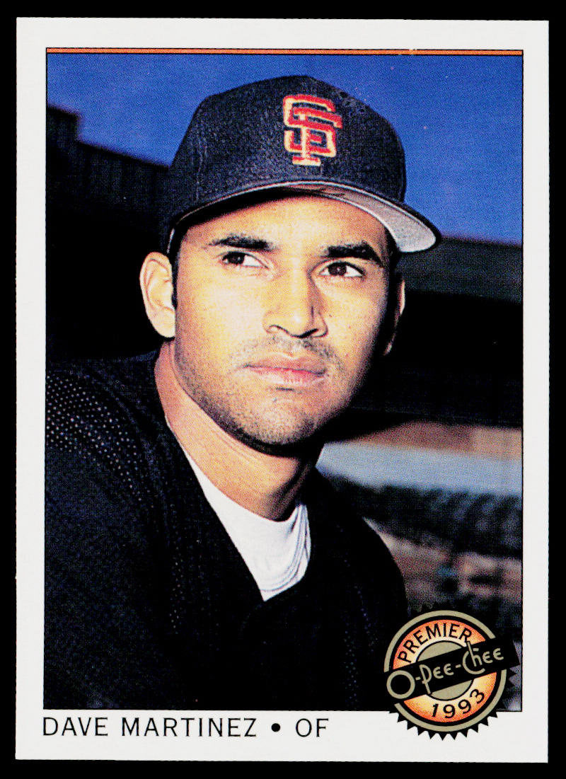 Dave Martinez 1993 O-Pee-Chee Premier #22 San Francisco Giants