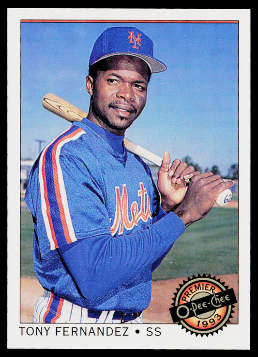 Tony Fernandez 1993 O-Pee-Chee Premier #20 New York Mets