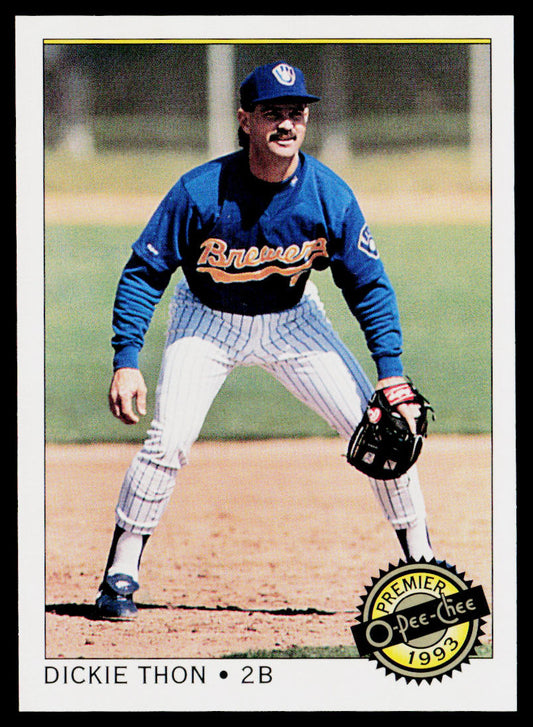Dickie Thon 1993 O-Pee-Chee Premier #16 Milwaukee Brewers