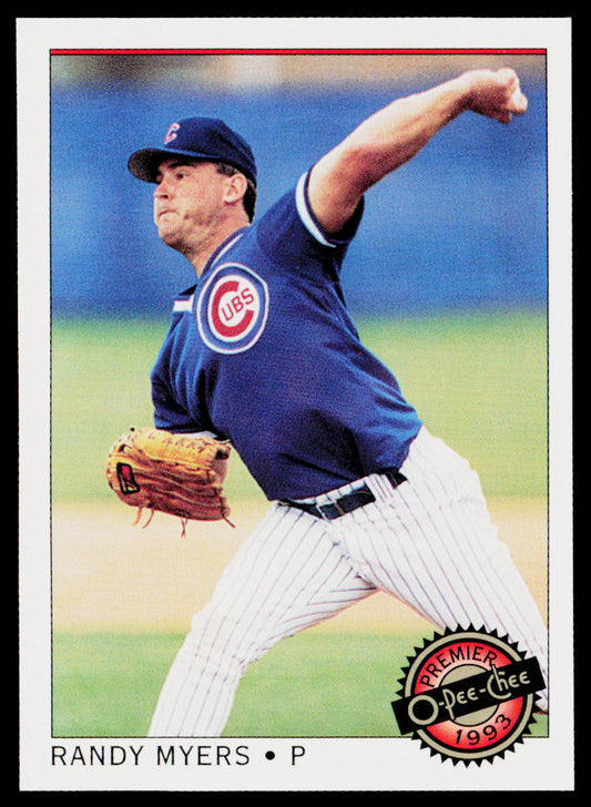Randy Myers 1993 O-Pee-Chee Premier #33 Chicago Cubs