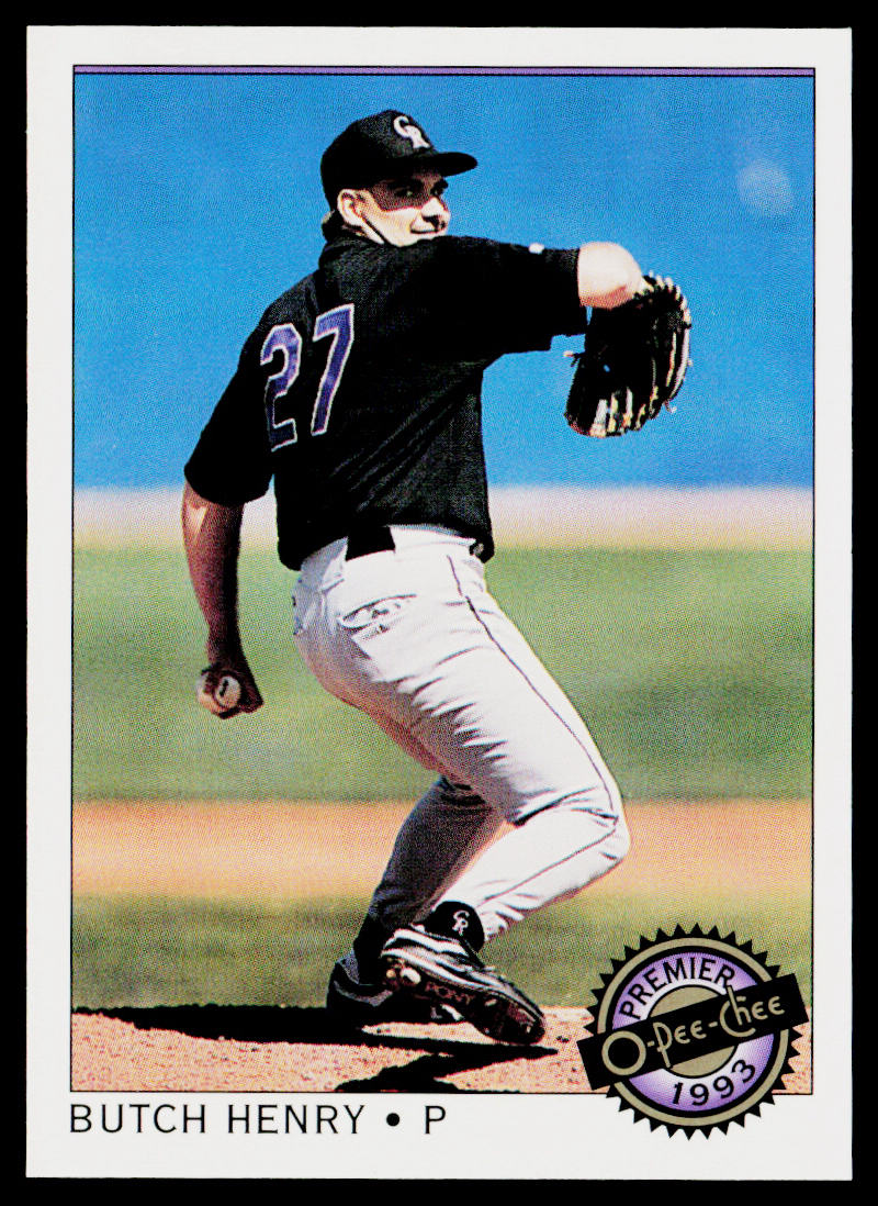 Butch Henry 1993 O-Pee-Chee Premier #30 Colorado Rockies
