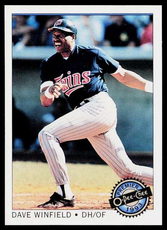 Dave Winfield 1993 O-Pee-Chee Premier #28 Minnesota Twins