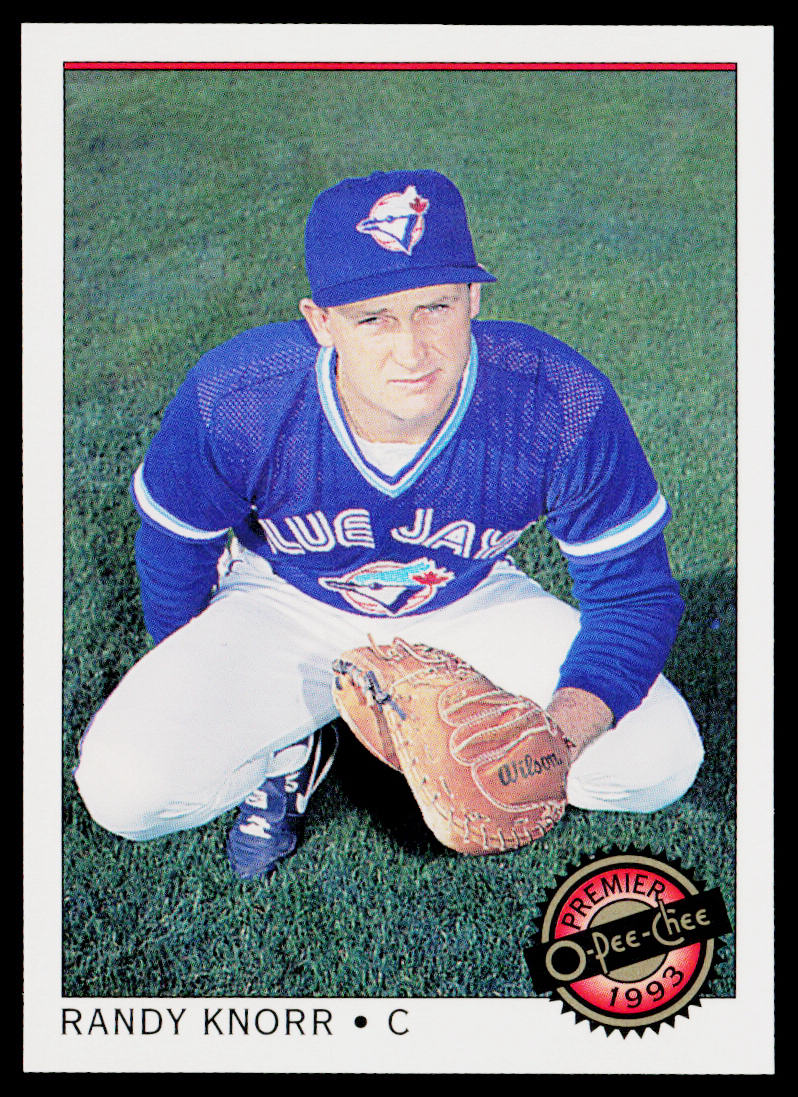 Randy Knorr 1993 O-Pee-Chee Premier #25 Toronto Blue Jays