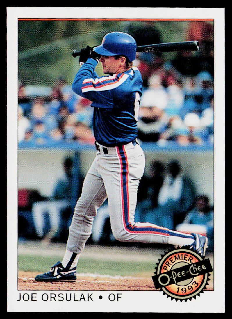 Joe Orsulak 1993 O-Pee-Chee Premier #55 New York Mets