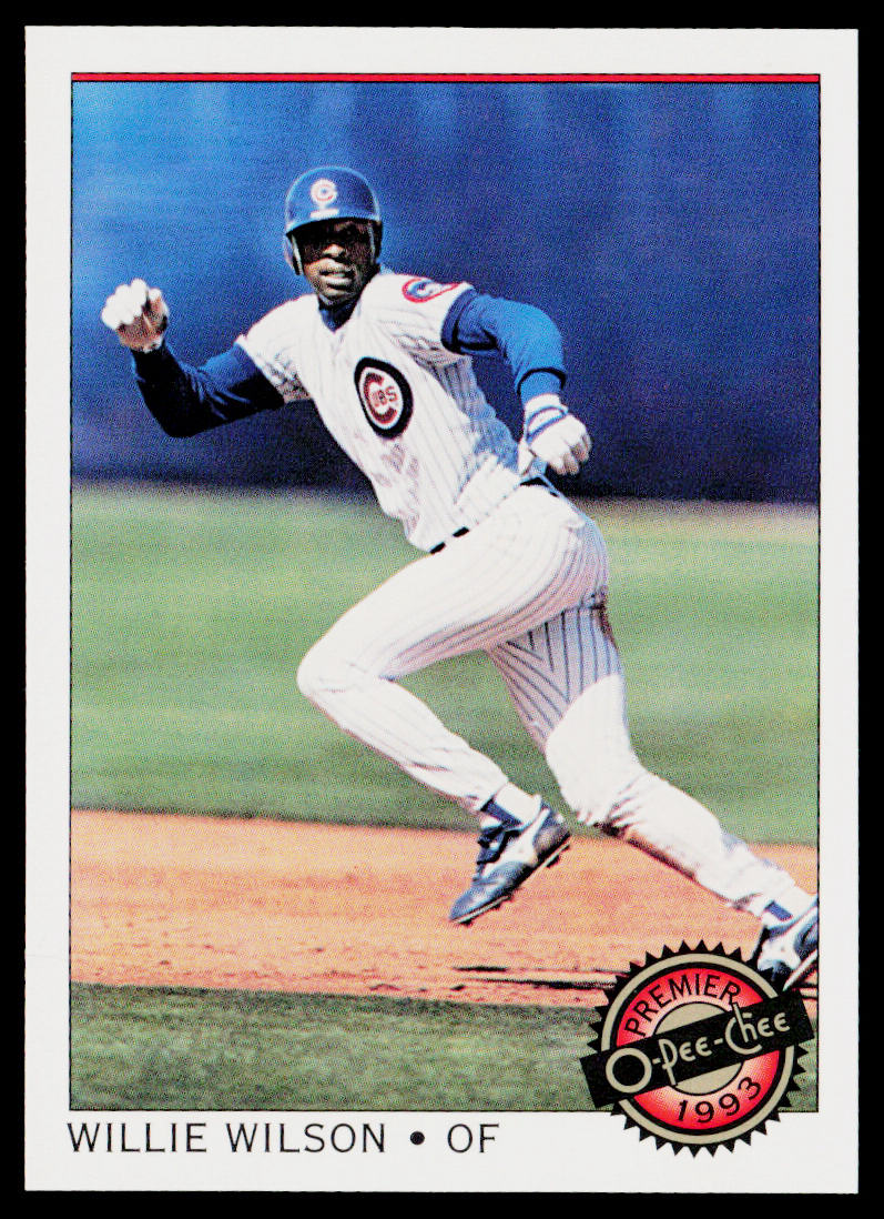 Willie Wilson 1993 O-Pee-Chee Premier #53 Chicago Cubs