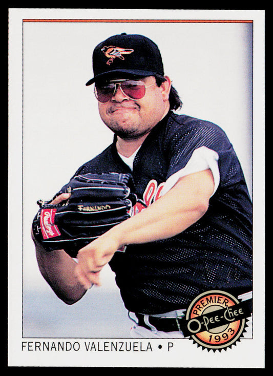 Fernando Valenzuela 1993 O-Pee-Chee Premier #47 Baltimore Orioles