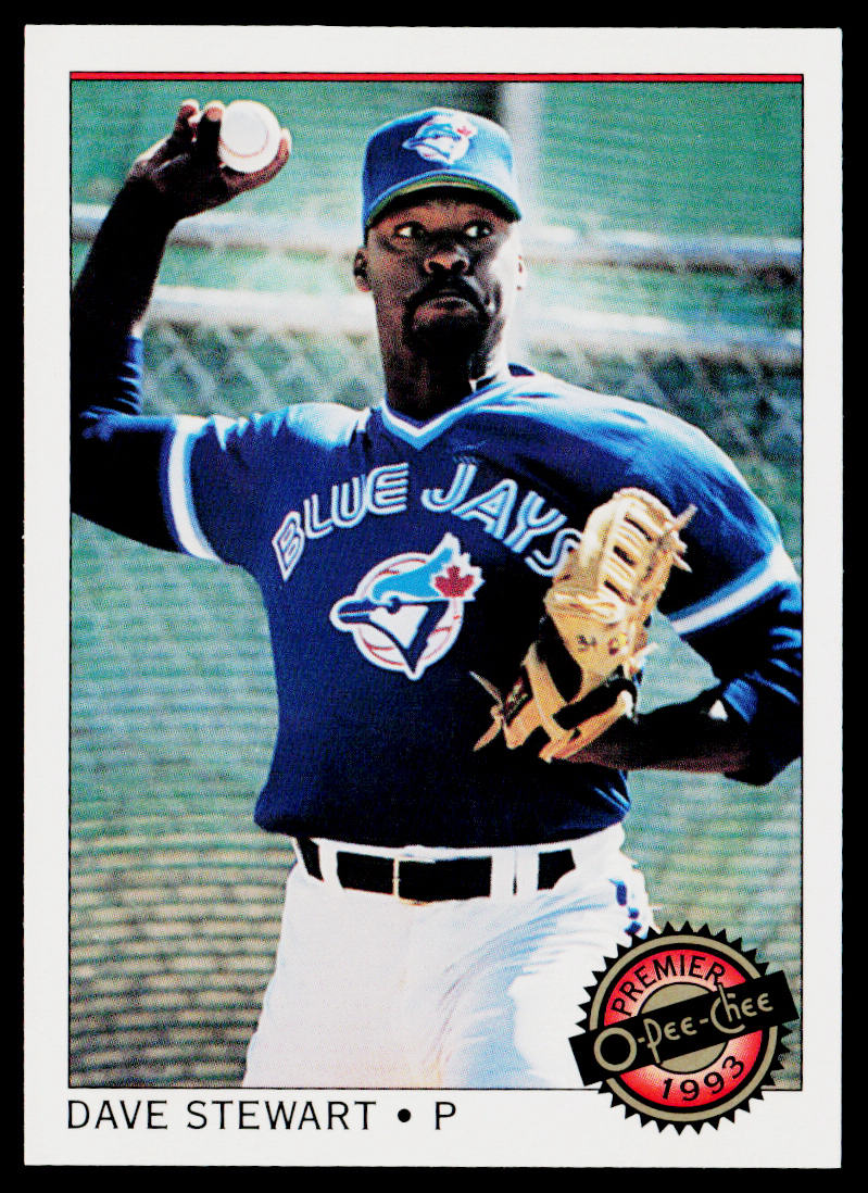 Dave Stewart 1993 O-Pee-Chee Premier #45 Toronto Blue Jays