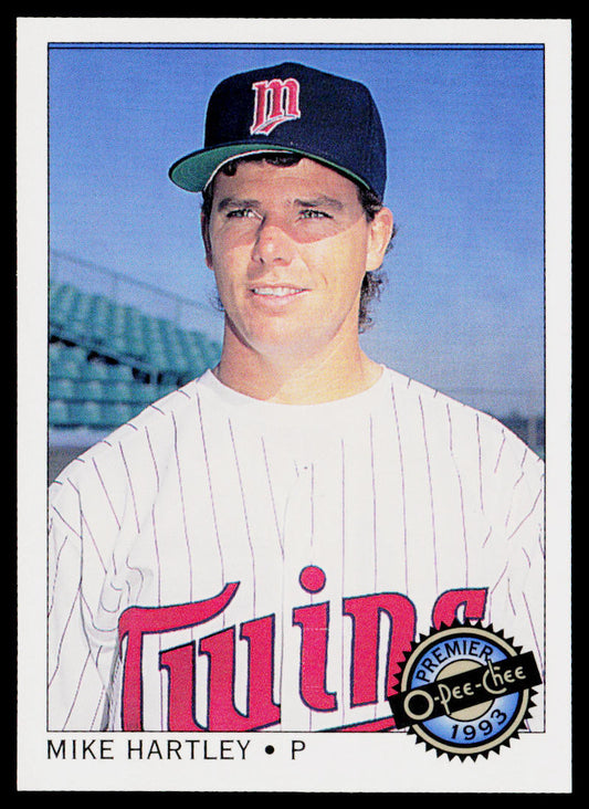 Mike Hartley 1993 O-Pee-Chee Premier #67 Minnesota Twins