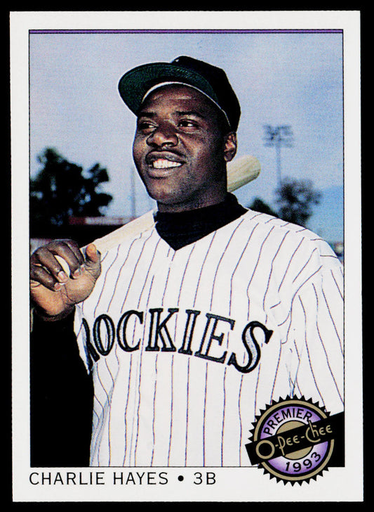 Charlie Hayes 1993 O-Pee-Chee Premier #66 Colorado Rockies