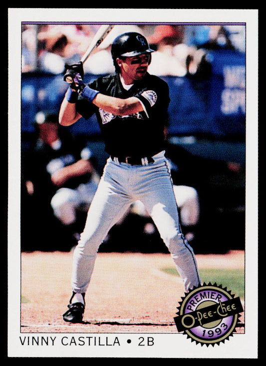 Vinny Castilla 1993 O-Pee-Chee Premier #65 Colorado Rockies