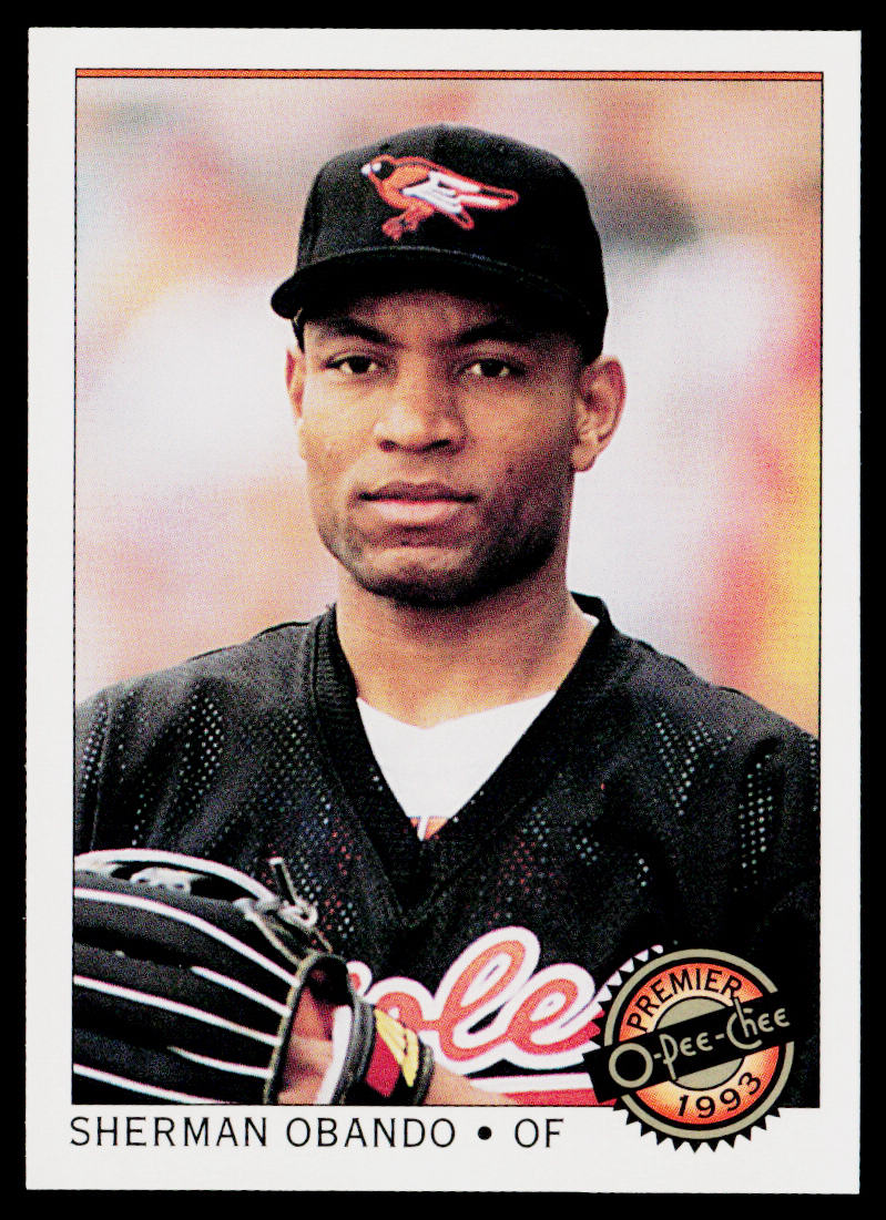 Sherman Obando 1993 O-Pee-Chee Premier #63 RC Baltimore Orioles