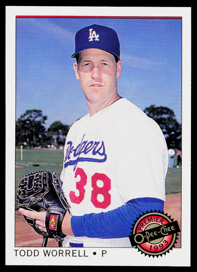 Todd Worrell 1993 O-Pee-Chee Premier #62 Los Angeles Dodgers