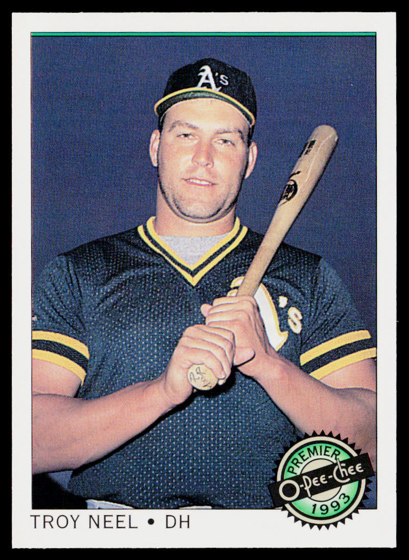 Troy Neel 1993 O-Pee-Chee Premier #85 RC Oakland Athletics