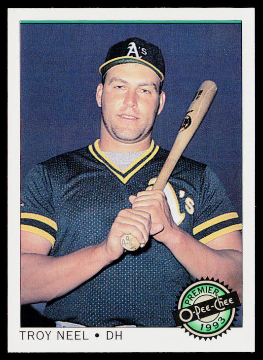 Troy Neel 1993 O-Pee-Chee Premier #85 RC Oakland Athletics