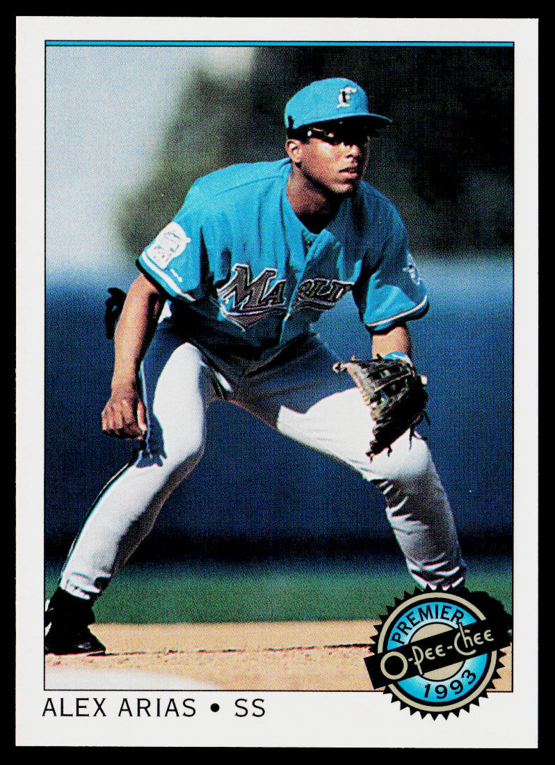 Alex Arias 1993 O-Pee-Chee Premier #84 Florida Marlins
