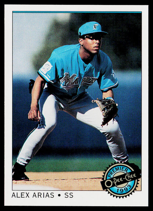 Alex Arias 1993 O-Pee-Chee Premier #84 Florida Marlins